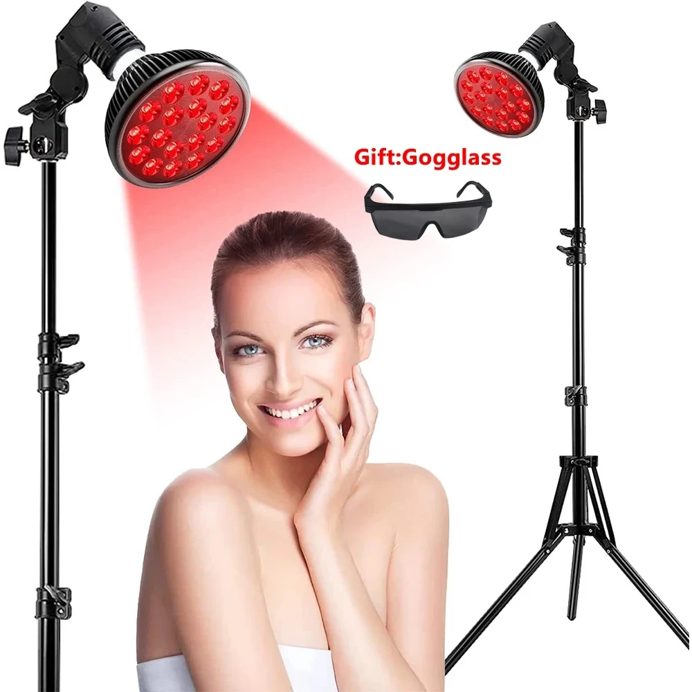 lampe-de-luminotherapie-led-rouge-54w-avec-18-puces-ampoules-infrarouges-660nm-et-850nm-sur-pied-pour-soins-de-la-peau-et-soulagement-de-la-douleur-360°-°-ajustable