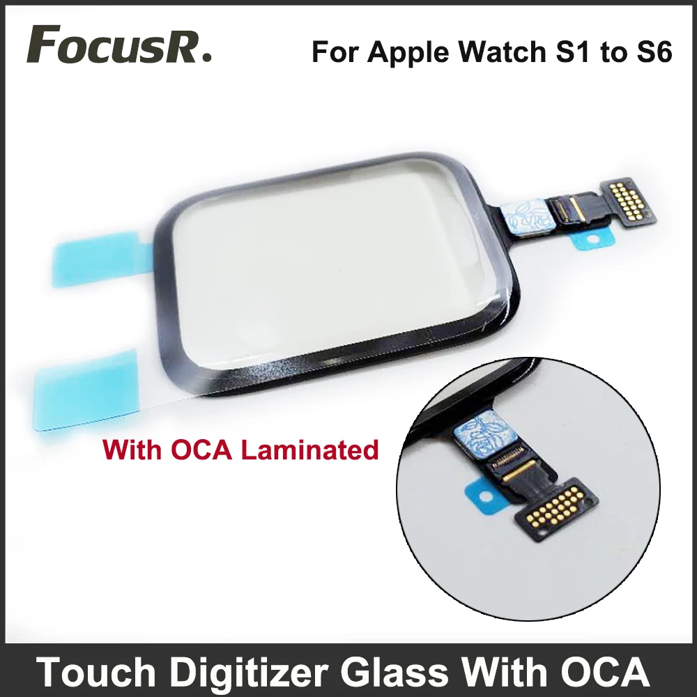 Touch Screen Digitizer Display+OCA Film For Apple Watch 38mm 40mm 42mm 44mm 45mm 49mm 1 2 3 4 5 6 7 9 SE Touchscreen Replacement