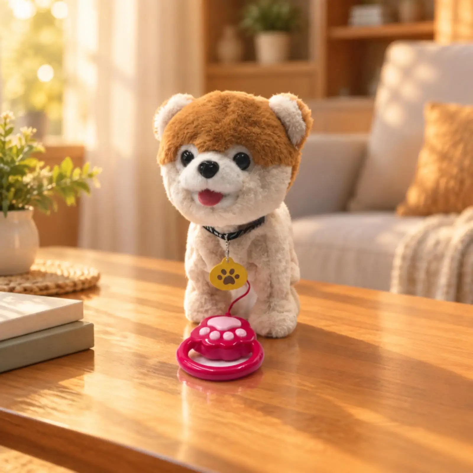 Electronic Soft Toy Animal Child Interactive Stuffed Animal with Controller Speech-Imitating Talking Soft Toy Toy with Pendant