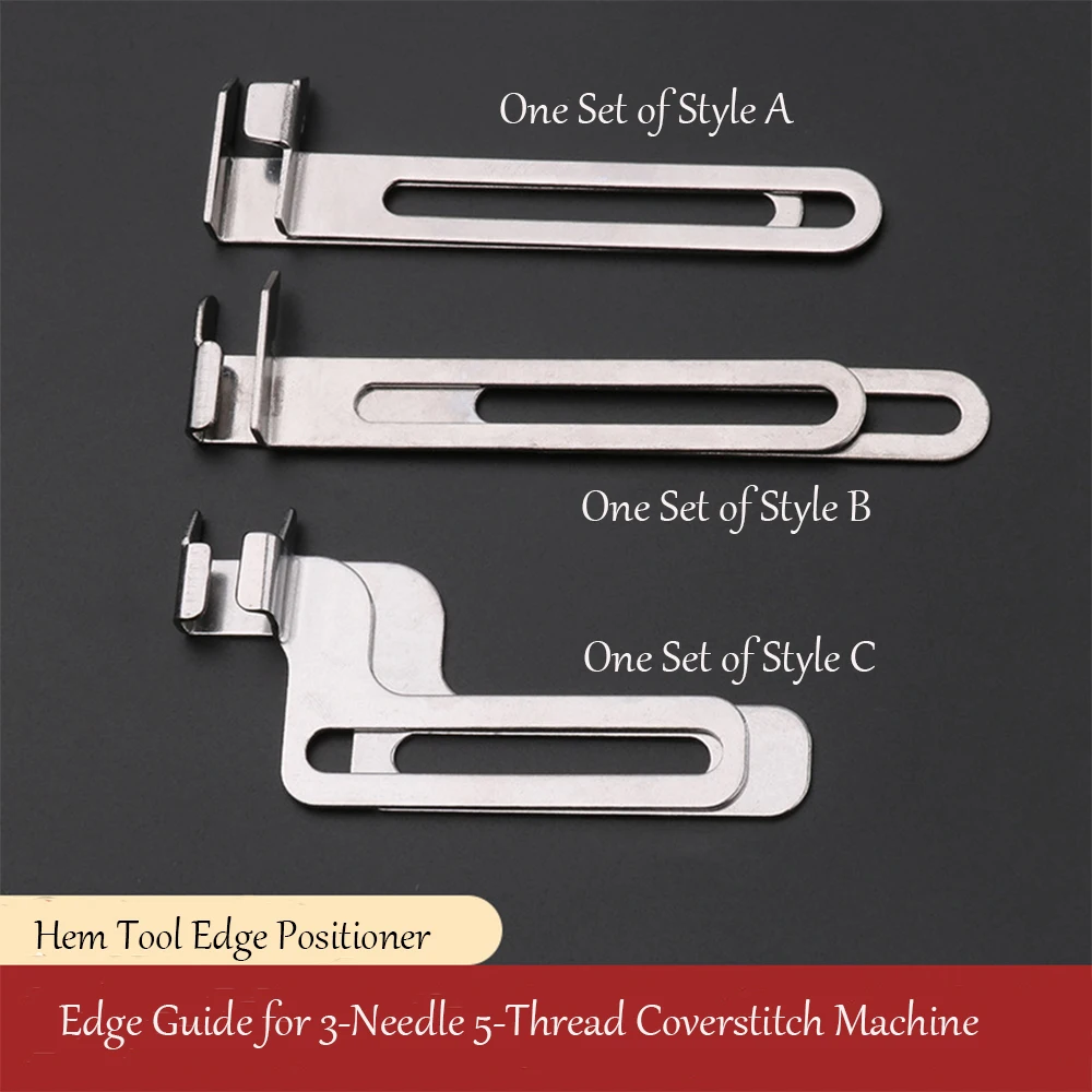 Translation Multiple Types of Coverstitch Machine Guides for 3-Needle 5-Thread Machines