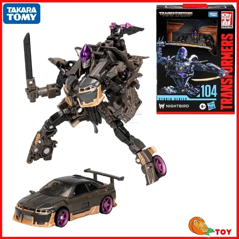 In Stock Takara Tomy Transformers Studio Series SS104 Deluxe Class Nightbird Action Figures Collectible Gifts Classic Hobbies