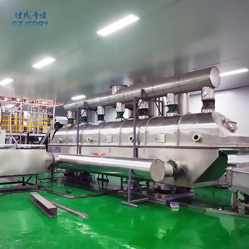 ZLG Vibrating Fluid Bed Dryer For Food Salt Drier