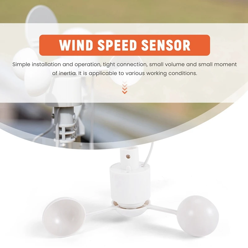 Imagem -04 - Anemômetro Aviation Medição de Velocidade do Vento Sensor de Velocidade do Vento Instrumento Meteorológico para Misol Wh-sp-ws01