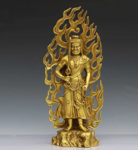 

10.4 " brass Tibetan Buddhism Acala The patron saint of Secrets statue