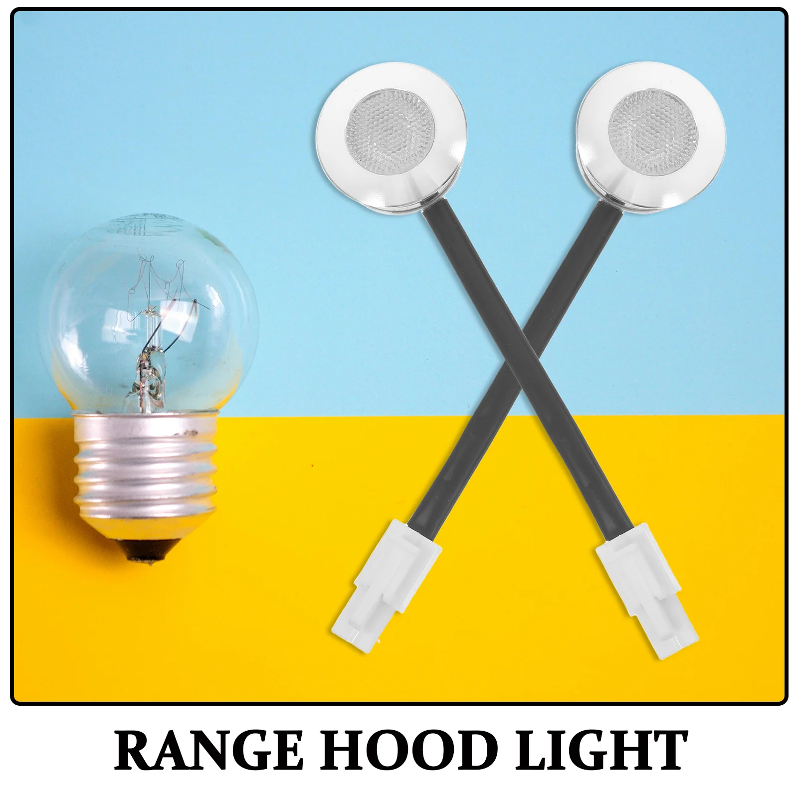 2pcs Led Cooker Bulbs Compact Sealed High Brightness Full Coverage For Range Light Replacement Under Cabinet Kitchen Lighting