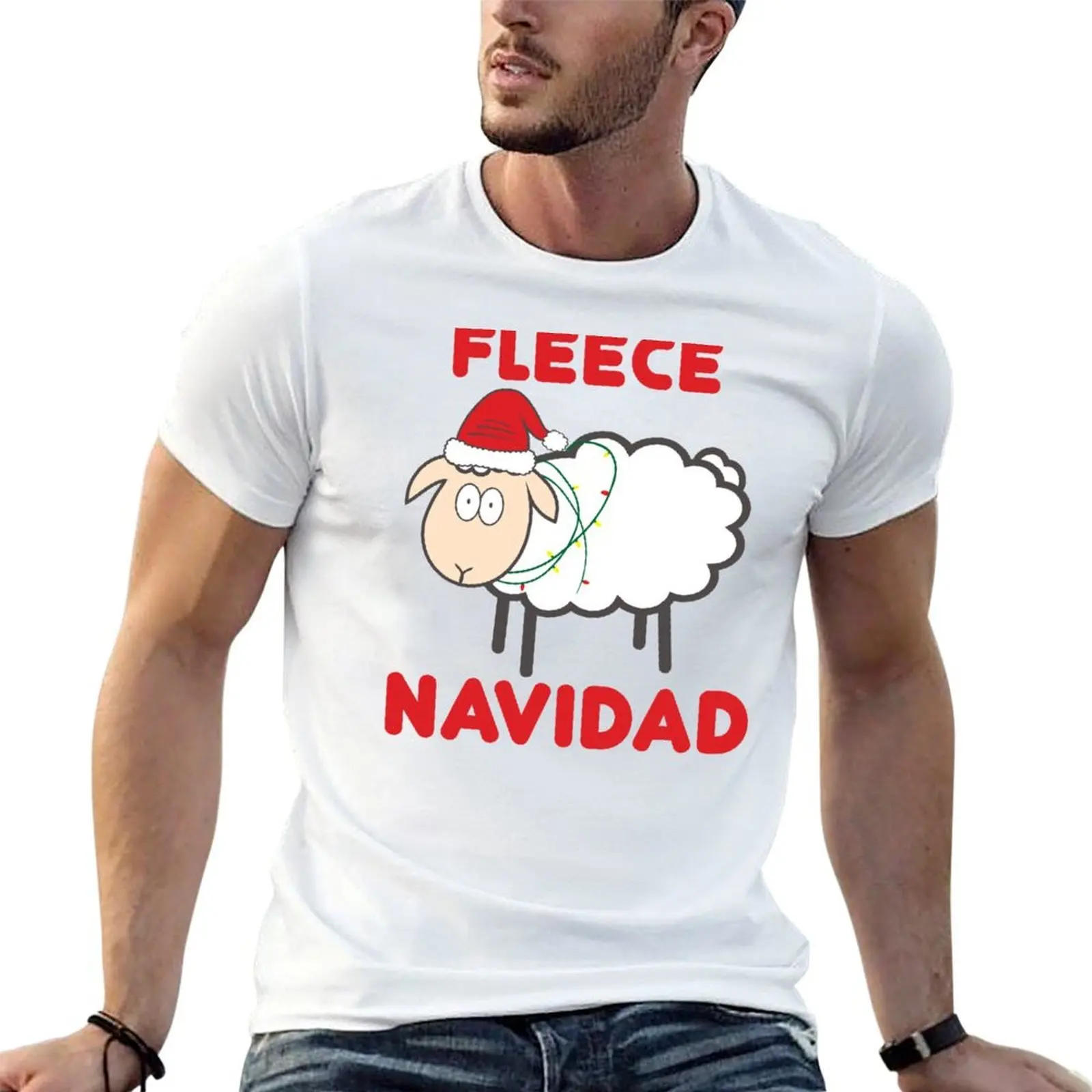 

Fleece Navidad - Christmas Shirt T-Shirt cotton t shirts high quality t shirt personalised T-Shirt
