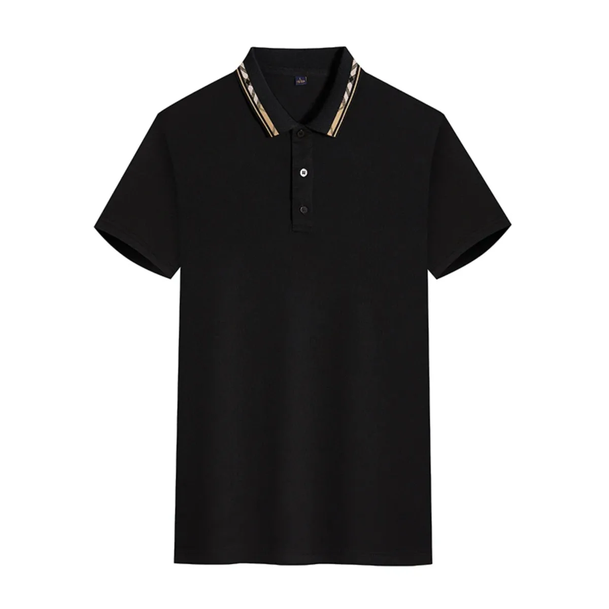 Men's Hot New 2025 Summer Polo Shirt Slim Fit Retro Pure Cotton Casual Top Fashion Street Wear Simple High-end Style Unisex