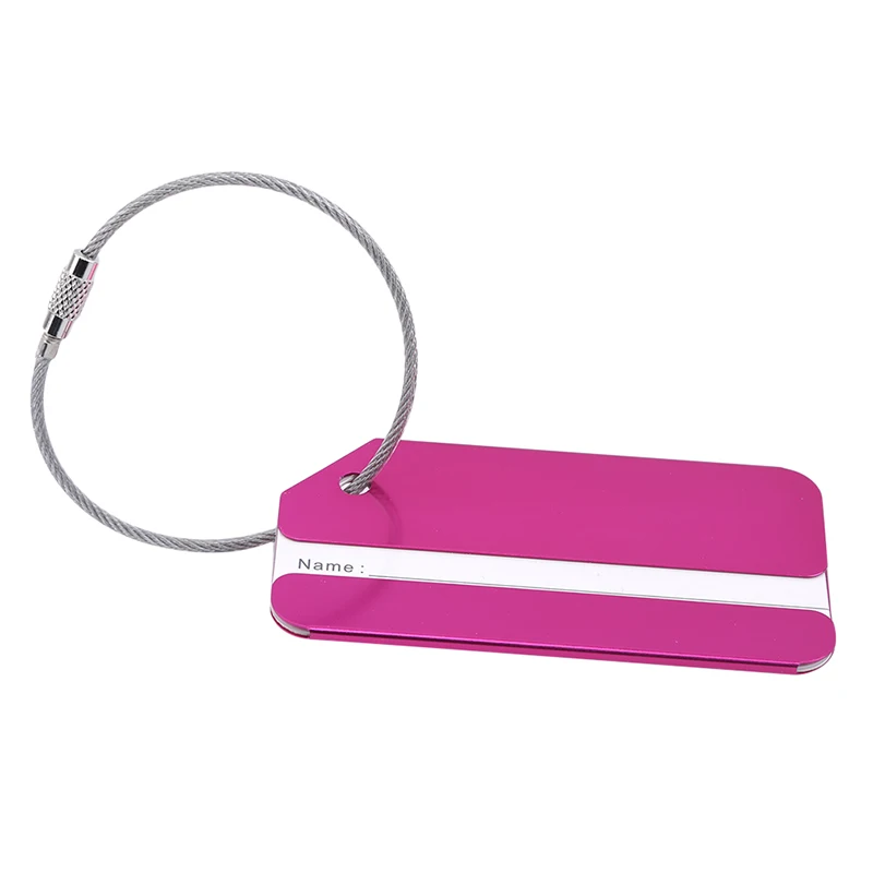 5Pcs 수하물 태그 알루미늄 합금 가방 태그 수하물 태그 Id 가방 용 수하물 태그 여행 수하물 수하물 식별자