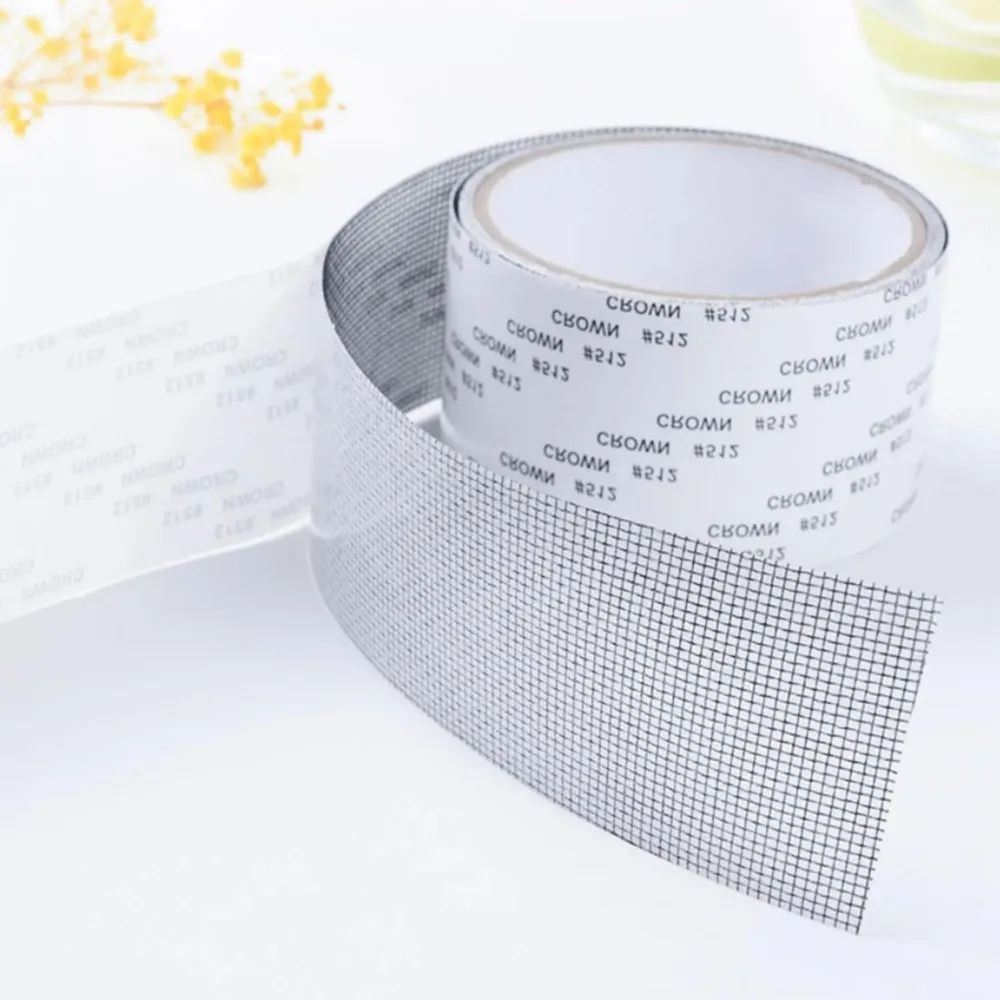Window Screen Repair Tape Self Adhesive Mesh Tape Net Door Fix Patch Anti Insect Mosquito Mesh Broken Holes Repairing 3Pcs