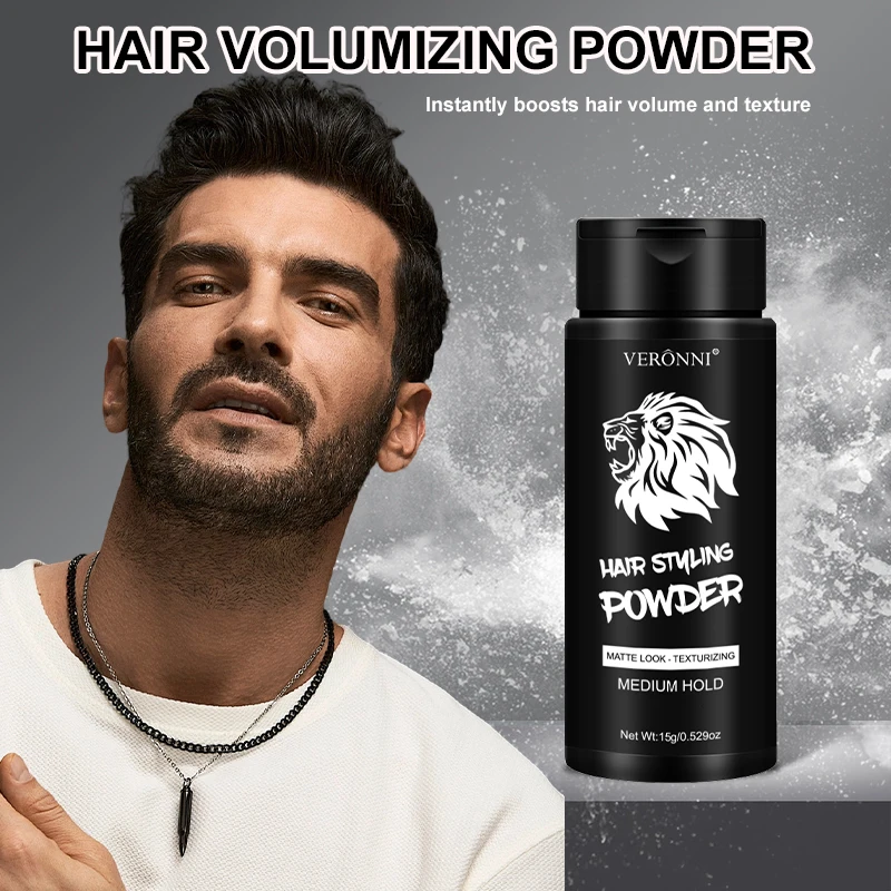مسحوق تكثيف، مسحوق تصفيف الشعر طويل الأمد للرجال والنساء، يضيف حجمًا وملمسًا، تصفيف للشعر العادي، نسيج الشعر