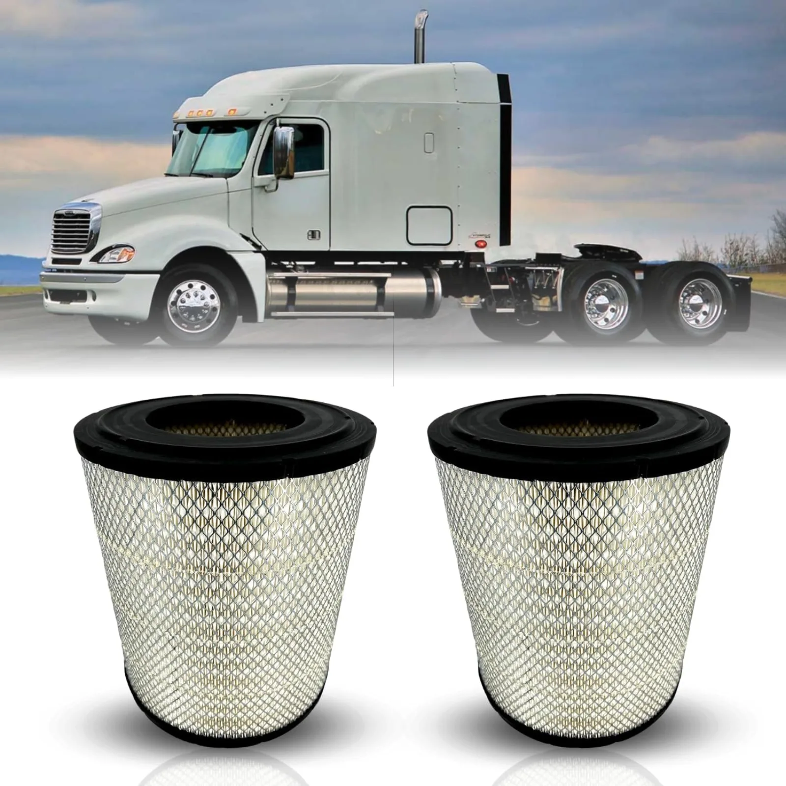 US  Engine Air Filter Compatible with Select Freightliner Columbia Coronado Argosy Condor Century Class Semi Trucks Accessories