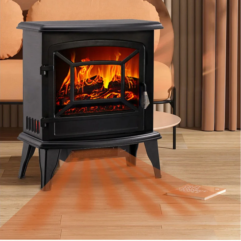 Fireplace Heater Household Simulation Flame Small Heater Energy-Saving Heater Hot Air Electromechanical Heater Calentador