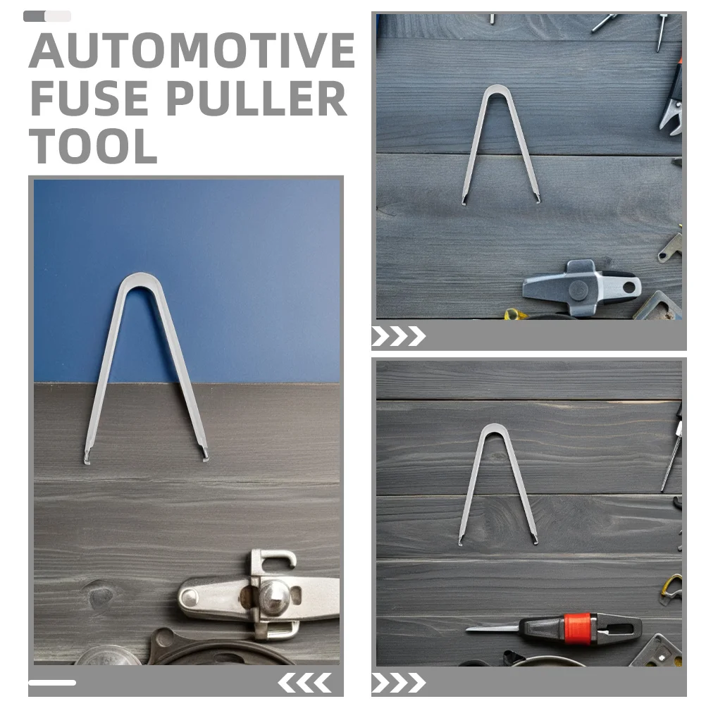 5Pcs Automotive Fuse Puller Tools Precision Mini Stainless Steel Car Fuse Extraction Tool Easy Use Durable Plastic Handle