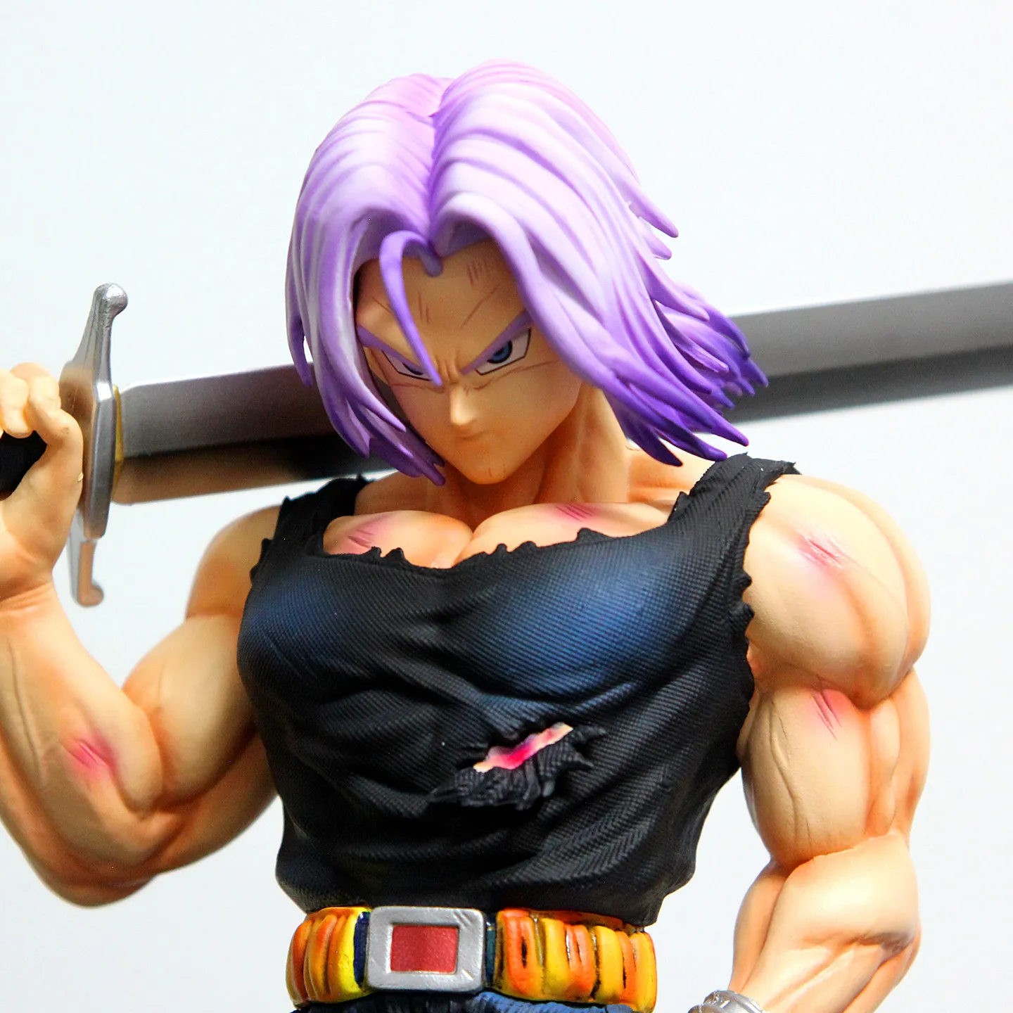 Jj Factory Dragon Ball Z Trunks mit Schwert Anime-Figur PVC-Actionfigur Sammlermodell Puppe Spielzeug für Desktop-Dekoration Geschenk