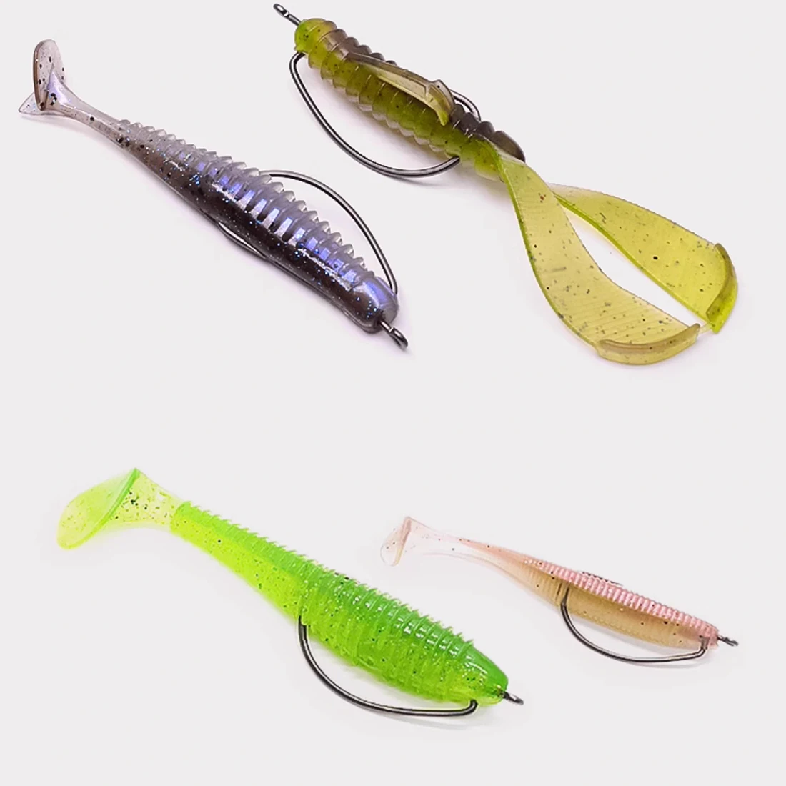 FishTrip 10Pcs Drop Shot Hook Swivel Wide Gap Worm Hook for Soft Lure Fishing, Saltwater & Freshwater image 5