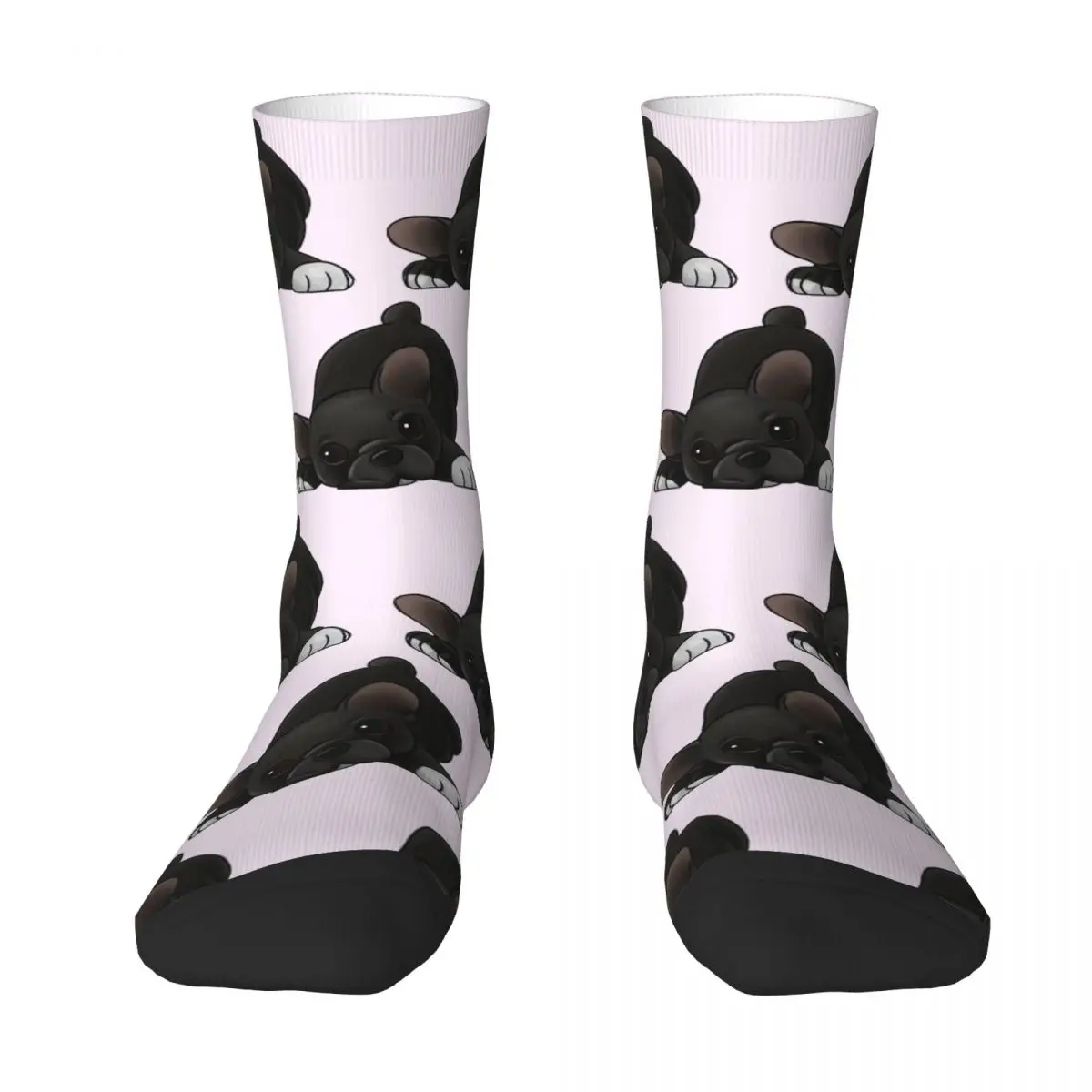 Kawaii Cute French Bulldog Puppy Men Women Socks Motion Beautiful Spring, Summer, Autumn, and Winter Dressing Gifts