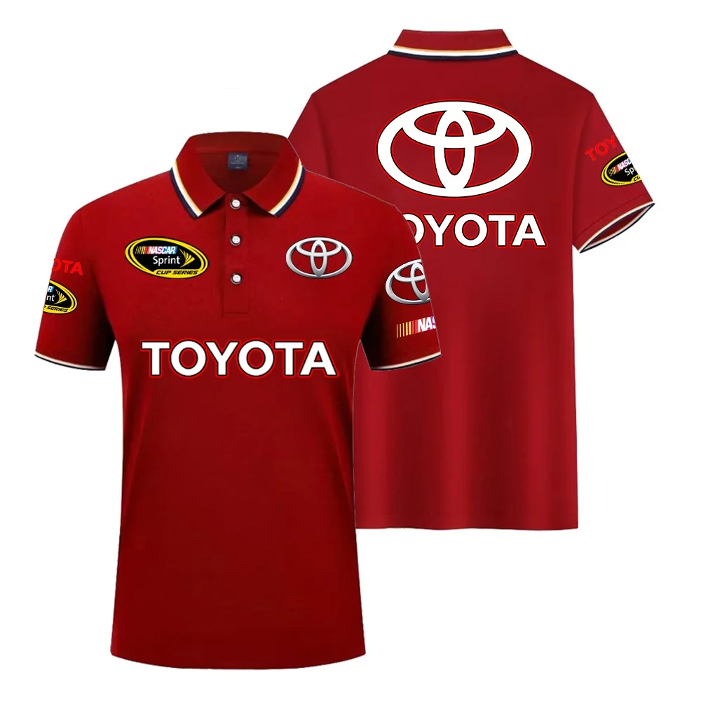 AliExpress Vintage CFS Toyota NASCAR Sprint Cup Series Short Sleeve T-Shirt Shirt Racing Lovers Top Large Men's Cycling Polo Shirt TRD