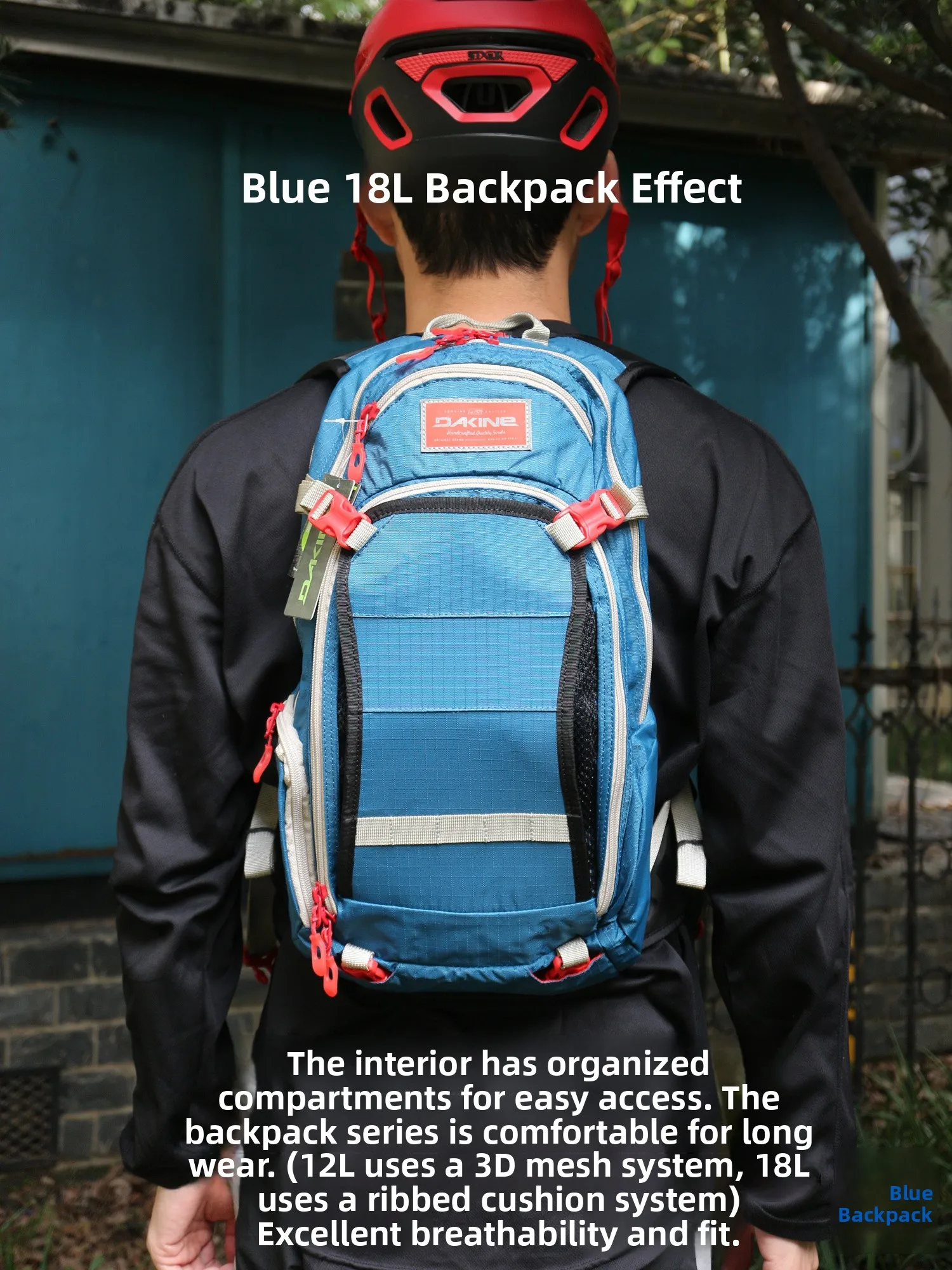 حقيبة ظهر داكيين نوماد للترطيب، حقيبة تنفسية لركوب الدراجات الجبلية والهبوط، حقيبة كتف مزدوجة مع حقيبة ماء، معدات ركوب الدراجات