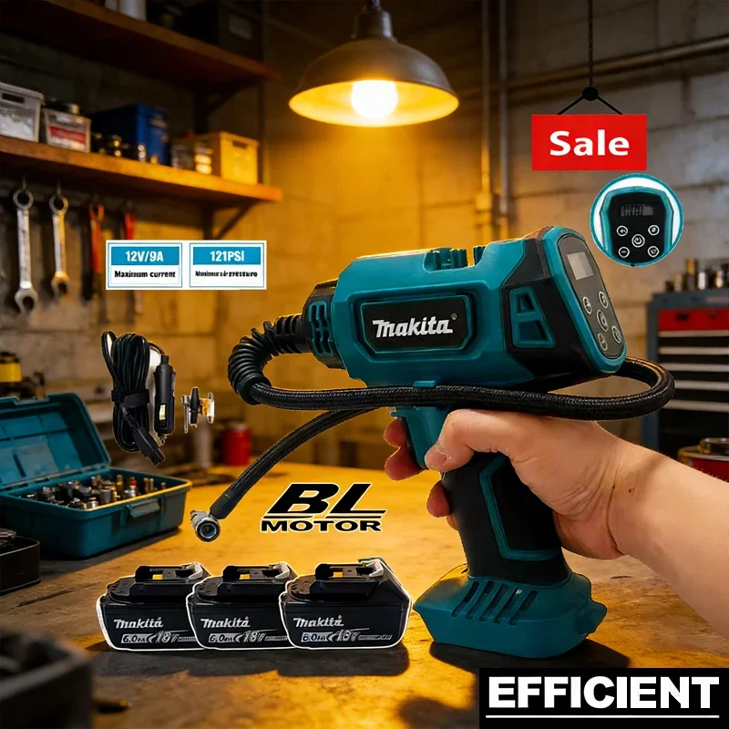 

Беспроводной портативный воздушный компрессор Makita 600 мм, 12 В, перезаряжаемый, ручной, для автомобилей, для аккумуляторов 18 В