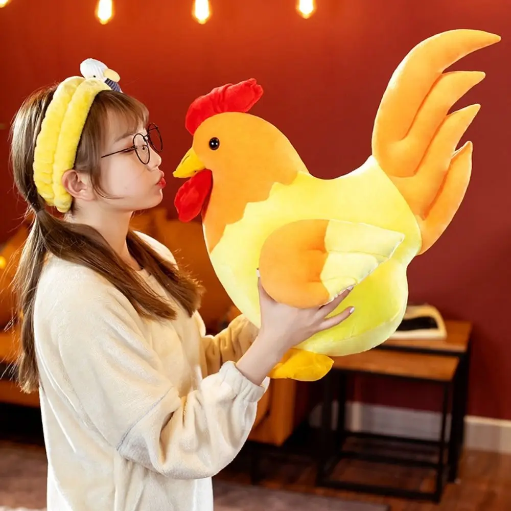 Realistis ayam ayam mainan mewah lembut boneka ayam bantal lembut Huggable kartun ayam boneka anak-anak Toye