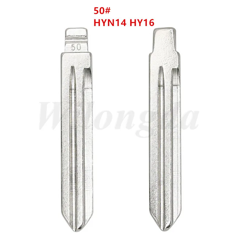 

10pcs/LOT HYN14 HY16 Flip Blank key Blade 50# HYN14FH for Hyundai ACCENT ELANTRA Kia Key Blade for KD keydiy xhorse VVDI remotes