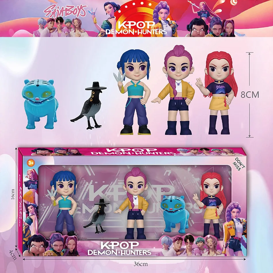 베스트셀러 치비 스타일 케이팝 마녀 헌터 그룹 아이돌들 |   누워있는 봉제 인형 (남자/여자 그룹) |   호랑이와 까마귀 블라인드 박스 피규어