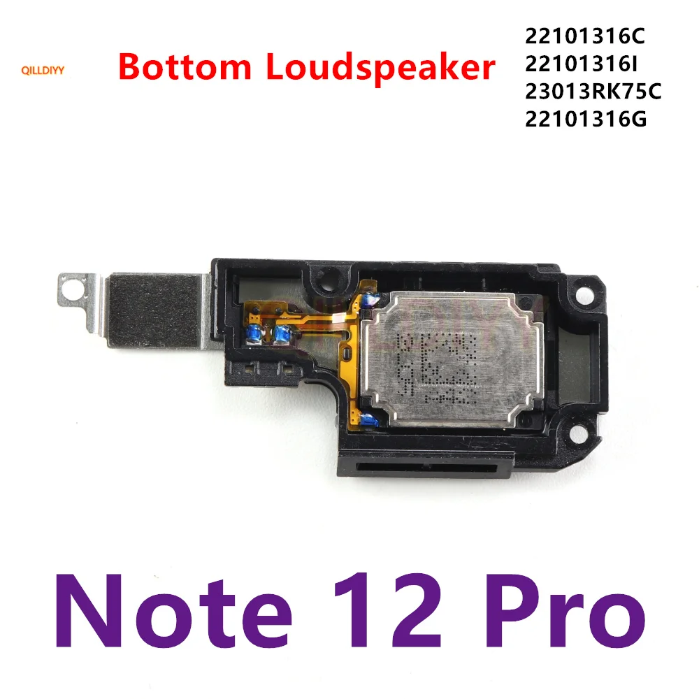 Altavoz para Xiaomi Redmi Note 12 Pro 5G, altavoz inferior, zumbador, módulo de sonido, piezas de reparación para smartphone Note12 pro