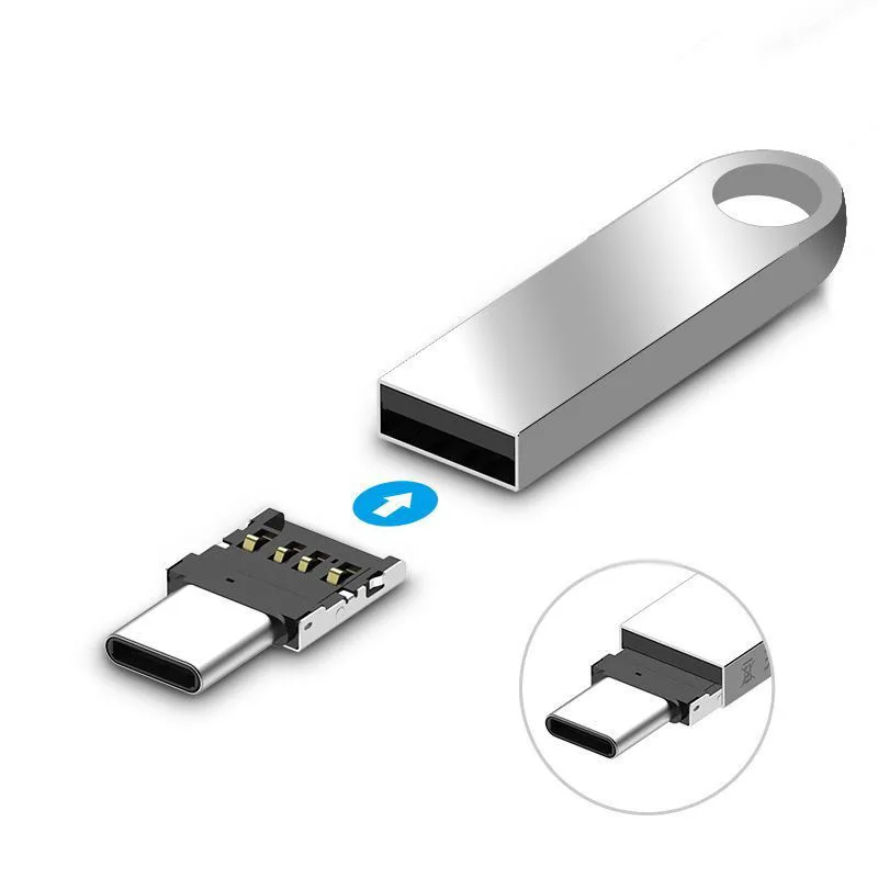 5/10 Stuks Otg Micro Usb Type C Adapter USB-C Mannelijke Naar Usb 2.0 Vrouwelijke Data Connector Voor Macbook Samsung Xiaomi Huawei Android Telefoon