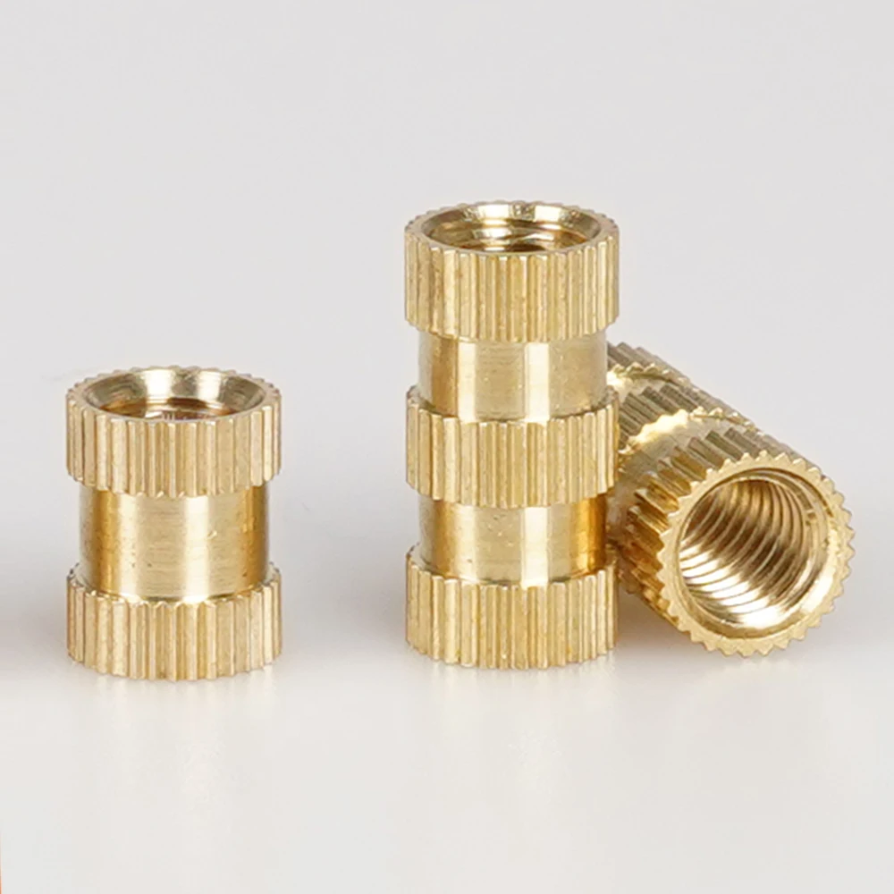 M3 M4 Brass Embedded Knurled Nut Hot Melt Notebook Nut Forming Copper Hot Insert nNut Thread Embedded 3D PrinterNut Sleeve