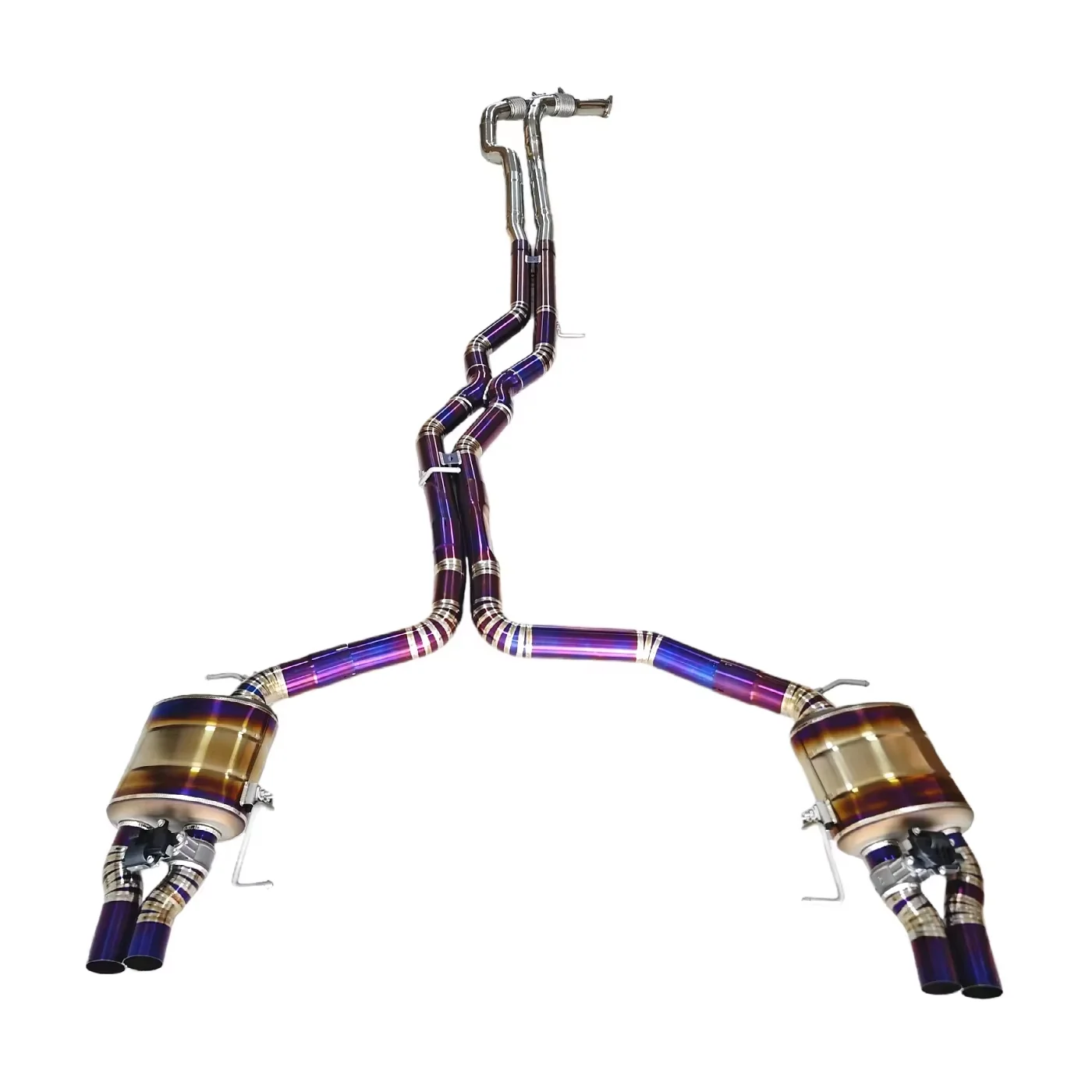 RS6 C8 Titanium Alloy Valved Catback Full Exhaust System RS6 C8 Fit Titanium Valved Catback Full System Lightweight Enhances Sou view 5