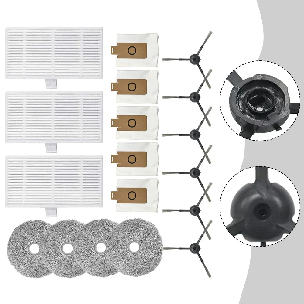 Imagem -06 - Desempenho de Limpeza Eficaz com Filtro de Escova Lateral Esfregão Bolsa de pó para U200 Pro para Edison Plus U250 U290