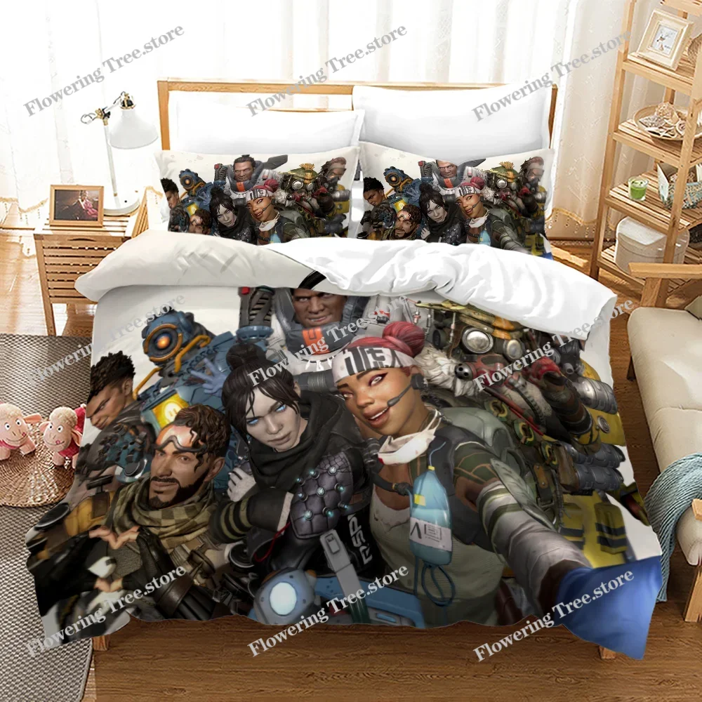 NEW APEX Academia Anime Duvet Cover Set with Pillow Covers Polyester Teens Kids Bedding Set Full Queen King Size Bed Linen - view 5