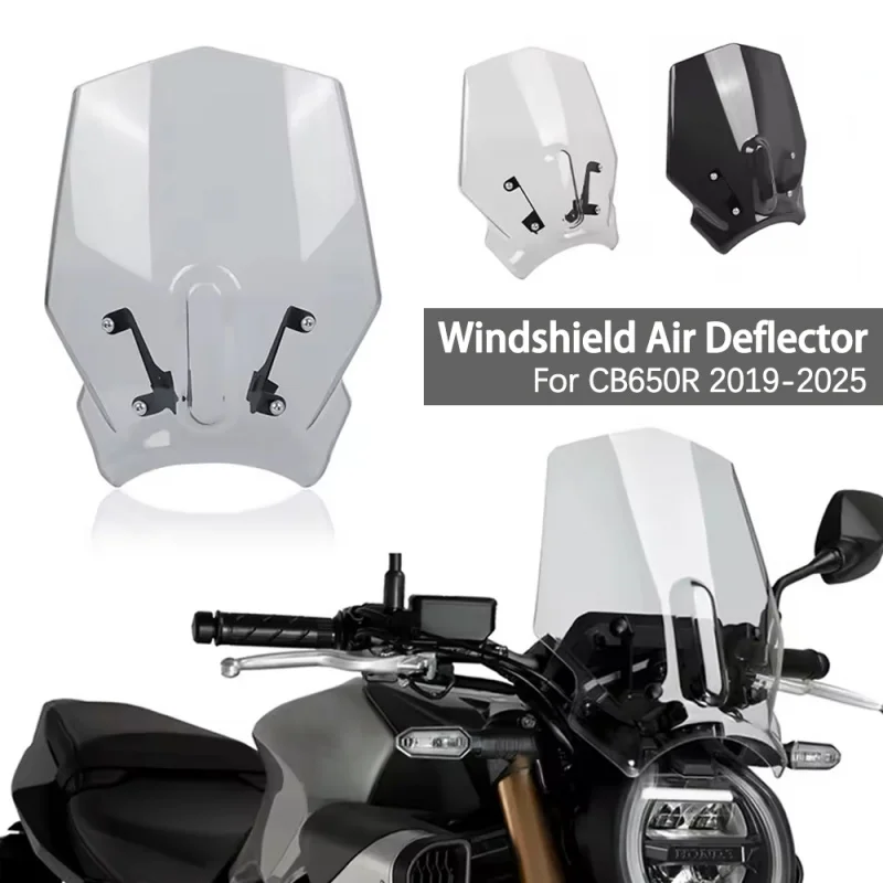 

CB650R Front Windshield Windscreen Spoiler Wind Deflector Visor Screen Protection Cover For Honda CB 650R cb650r 2024 2025+