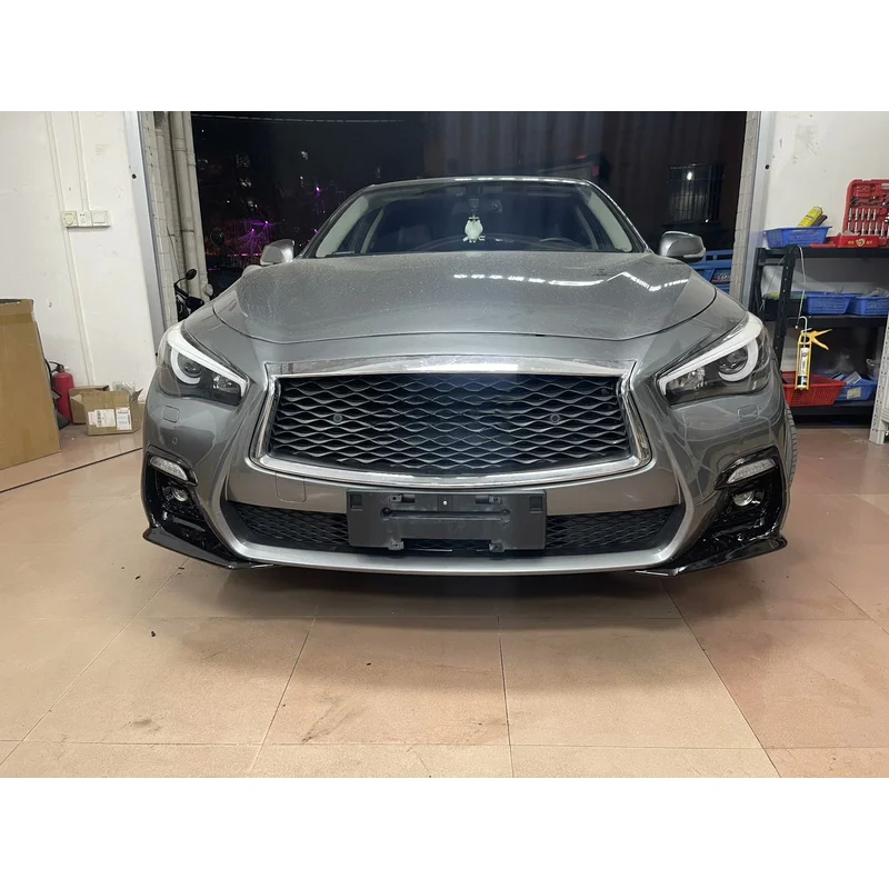 High Quality PP Material Front Bumper Auto Body Kit Parts Q50 Sport 2014‑2024 Car Exterior Accessories