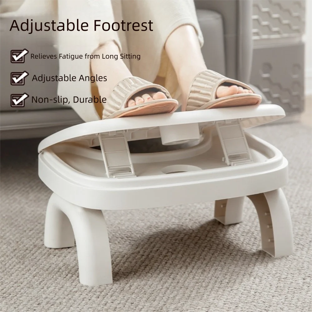 

Non-slip Folding Toilet Footstool Ergonomic Foldable Toilet Seat Durable Thickened Under Desk Footrest Bathroom Accessories