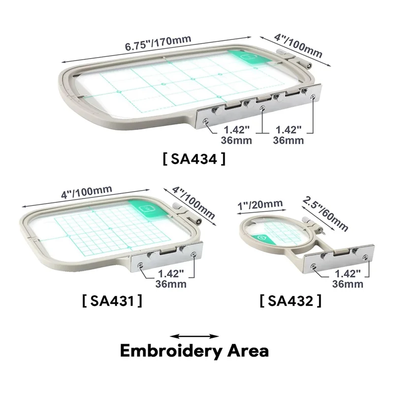A33Z-For Brother SE600 PE550D SE700 PE535 SE400 PE525 PE540D PE500 SE625 Innovis Babylock Brother Embroidery Machine Hoop - view 6