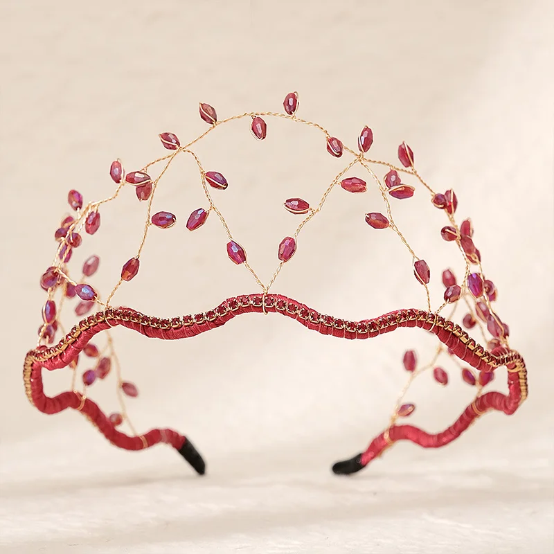 

2025 New Simple Beaded Crystal Headband Lightweight Hair Accessories for Women Girls Fashion Daily Party Wear