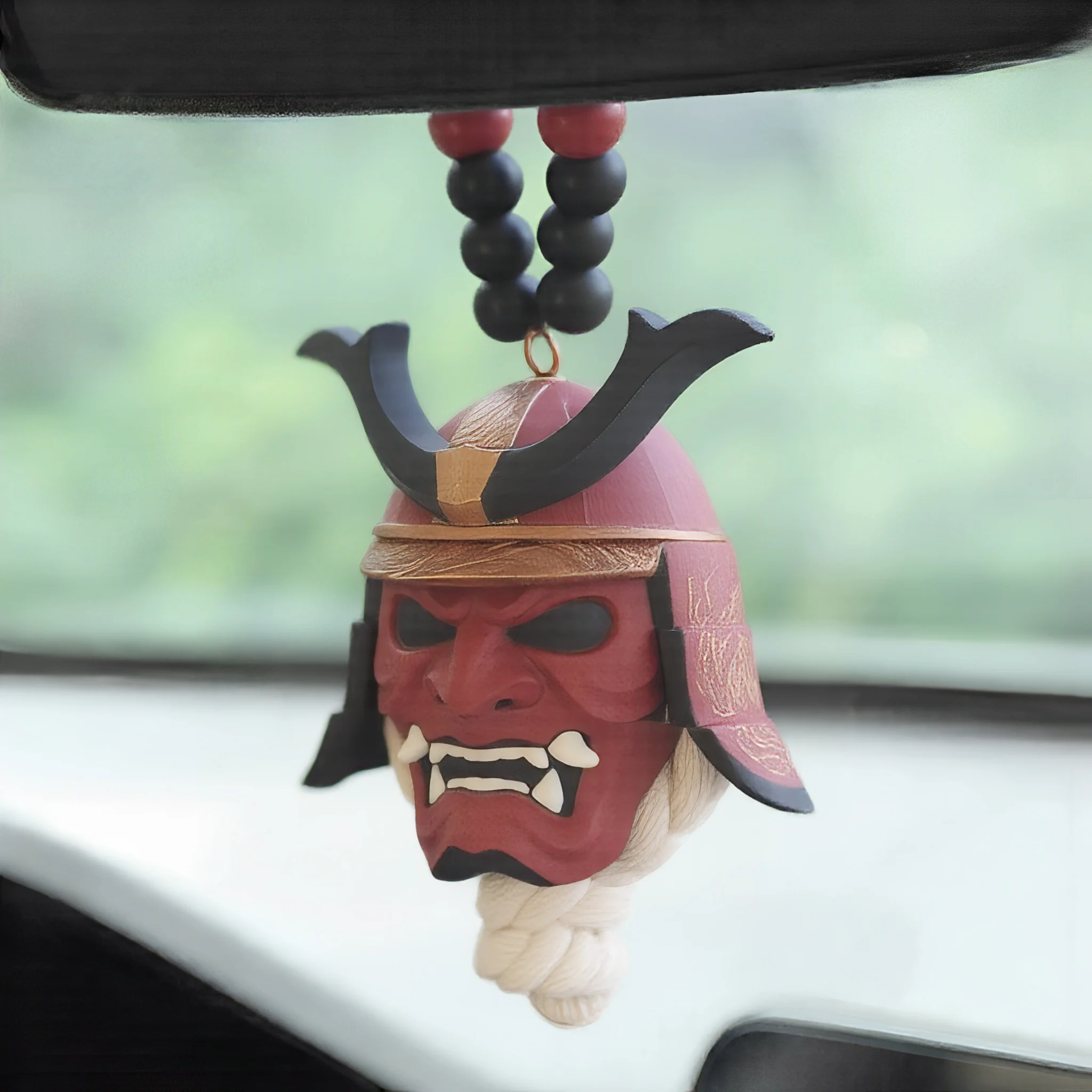 Arrival Samurai Kabuto Helmet Devil Car Pendant Hanging Ornament Universal Halloween Decorations for Car Interior Accessories