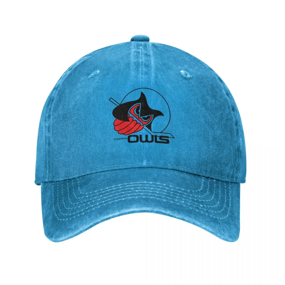 Columbus Owls hockey logo Baseball Cap Designer Hat Hip Hop Bobble Hat Men Golf Wear Women's