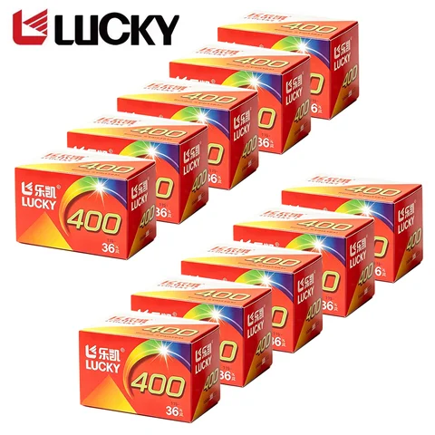 10Rolls LUCKY C400 35mm Color C41 Film ISO 400/24° Color Film With DX Code, fit for H35 M35 M38 F9