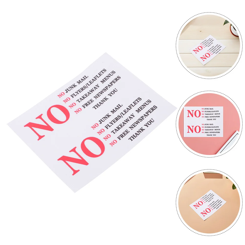 

5 Sheets Address Stickers for Mailbox Adhesive Sign Water Proof Home Reminder Pvc Signs Decals