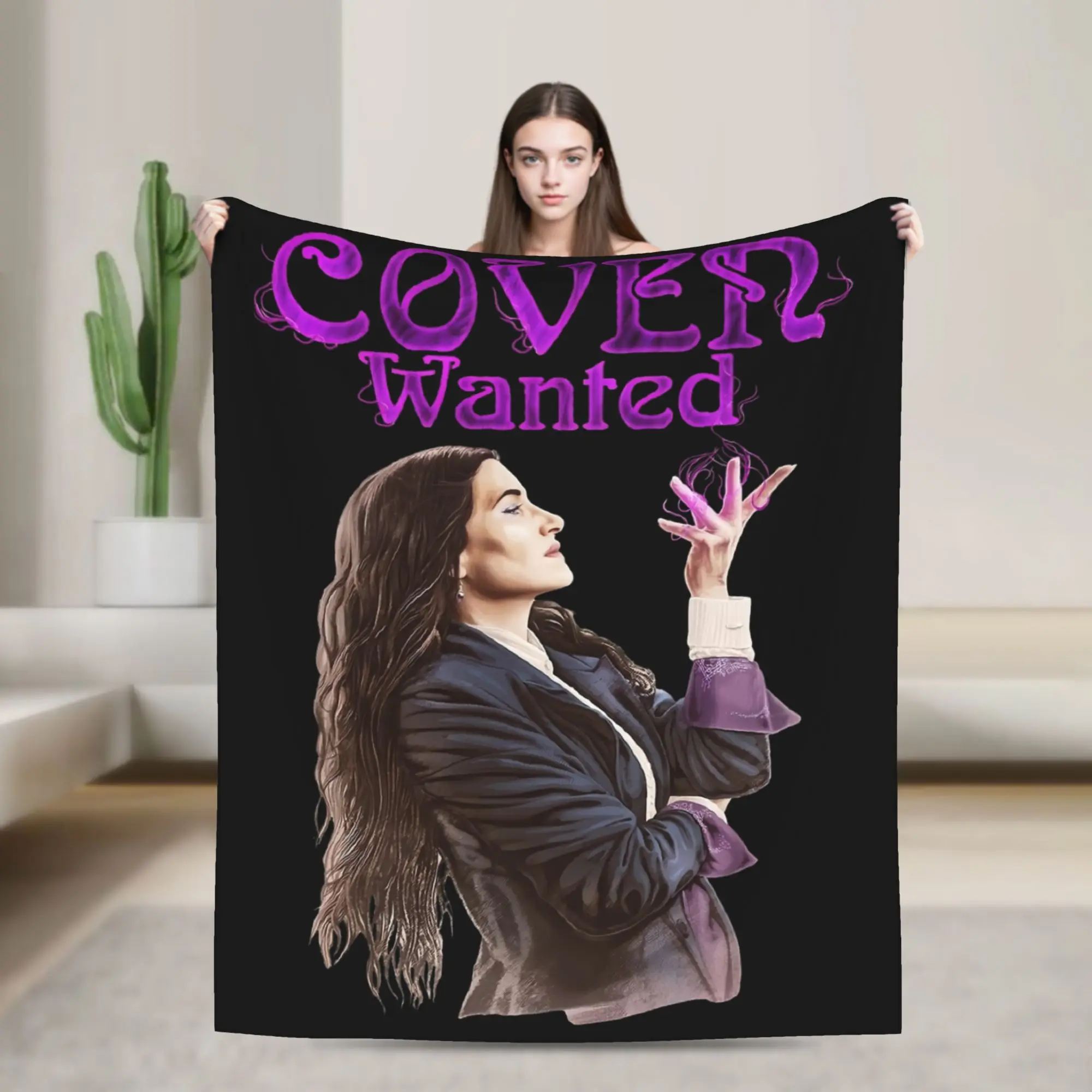 Coven Wanted Agatha Harkness Blankets Velvet  Winter  Portable Super Soft Throw Blanket for Sofa Car Plush Thin Quilt
