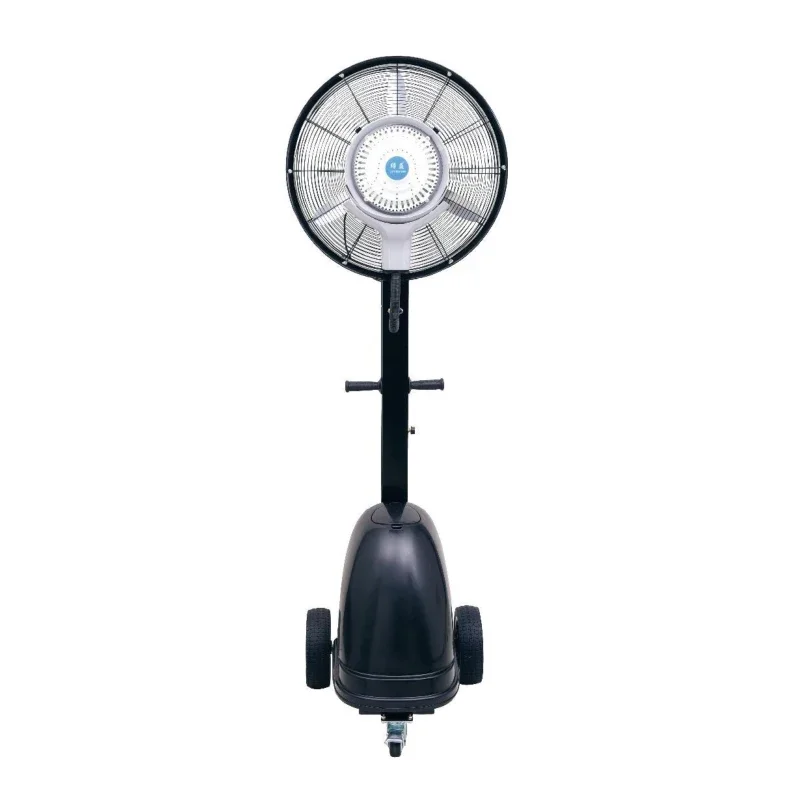 Outdoor Air Cooling 350W Mobile Water Misting Fans For Patios