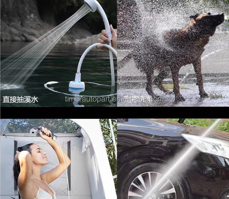 給湯器キャンプ電気温水器 6L ポータブル内蔵バッテリーバスシャワーキャラバン SUV 車用