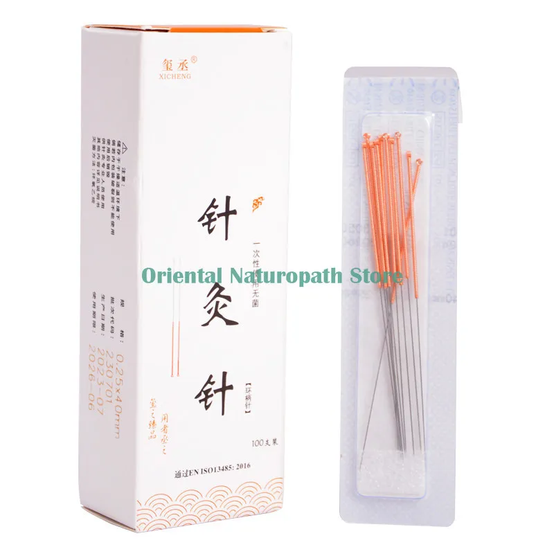 10Boxes Copper Handle Acupuncture Needle Disposable Sterile Chinese Medical Acupuncture Therapy Face Beauty Accupuncture