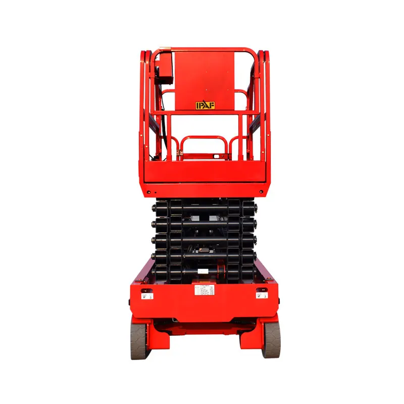 Municipal Bridge Maintenance Scissor Lift With Safety Rails
