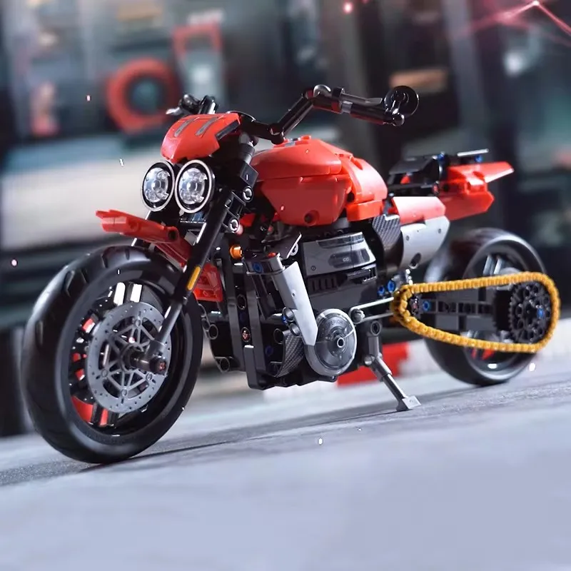 Moc foguete técnico 3 r gt motocicleta modelo criativo bloco de construção tijolos cidade racer superbike garagem brinquedo para crianças presentes adultos