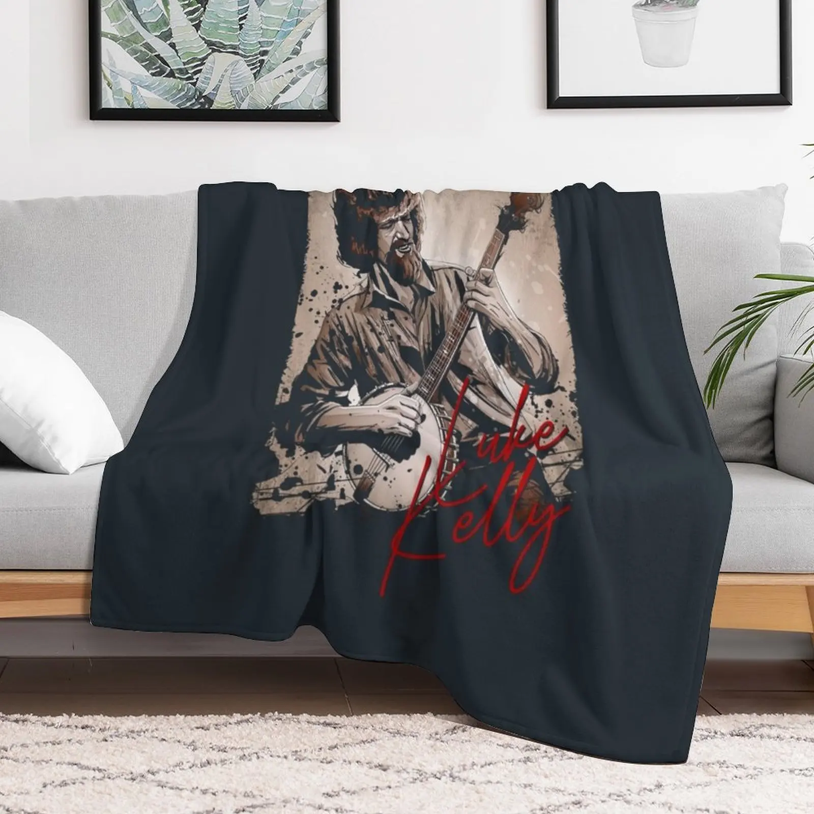 LUKE KELLY Throw Blanket Hairy Quilt Luxury Brand Bed Blankets