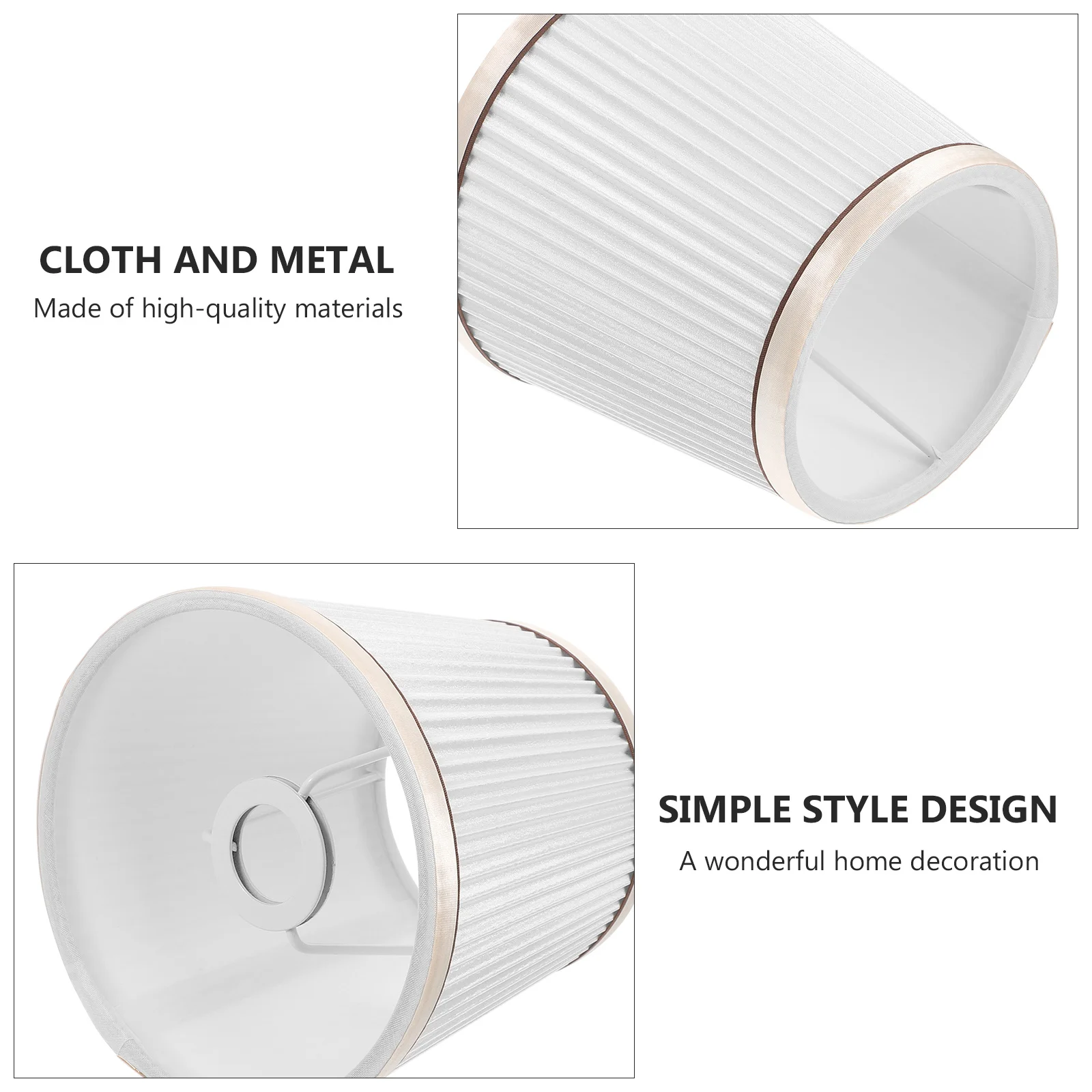 

1Pcs American Style Lampshade Chic Nordic Cloth Cover for Home Lamp Decor Soft Warm Lighting Modern Lampshade Cloth Light Cover