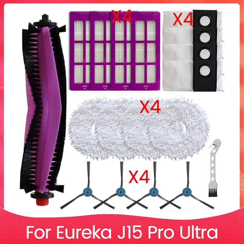 A26T-真空交換部品 Eureka J15 Pro Ultra、ロボット掃除機スペアアクセサリーブラシフィルター用